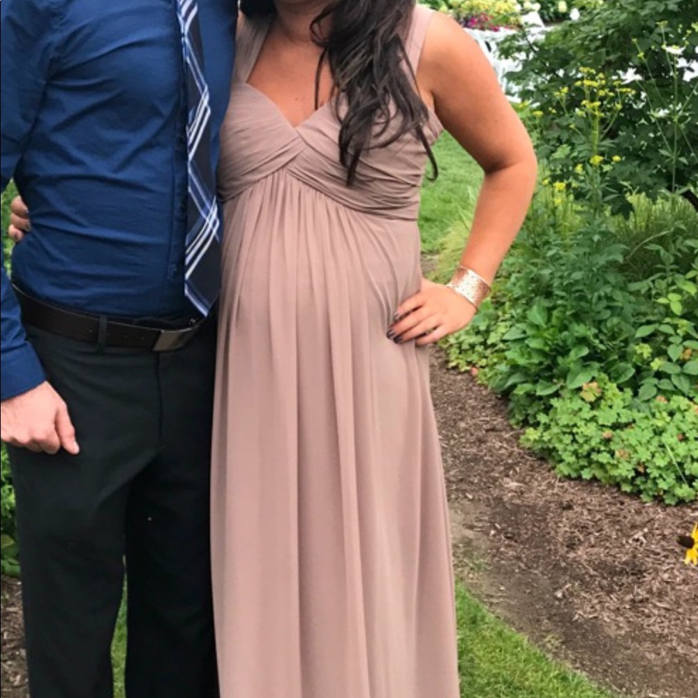 Bill Levkoff dress in mocha brown